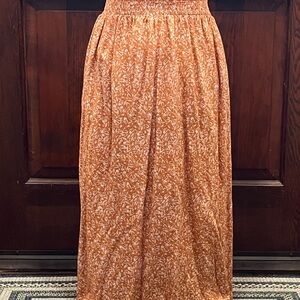Croft & Barrow Orange Maxi A-Line Skirt